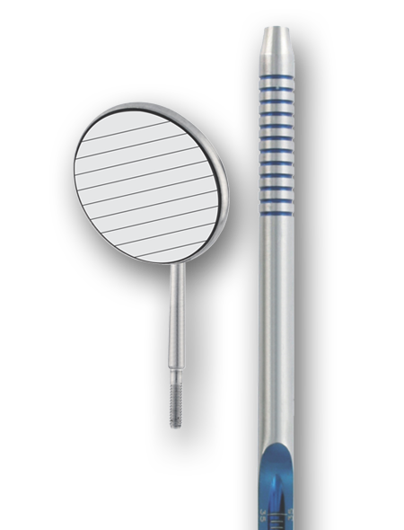 HANDLES FOR MOUTH MIRRORS AND MIRRORS